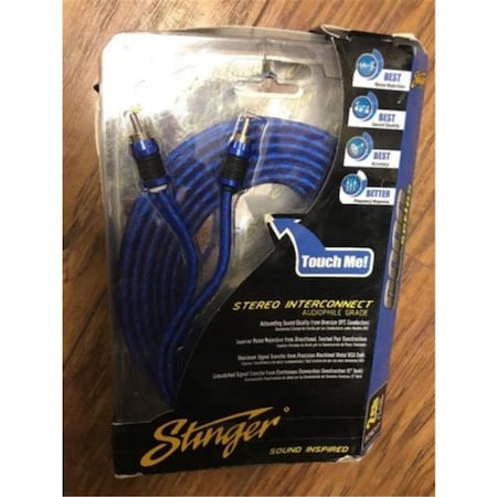 Aamp Of America 17 ft. 2 Channel 6000 Series Audiophile Grade RCA Interconnect Cable SI6217